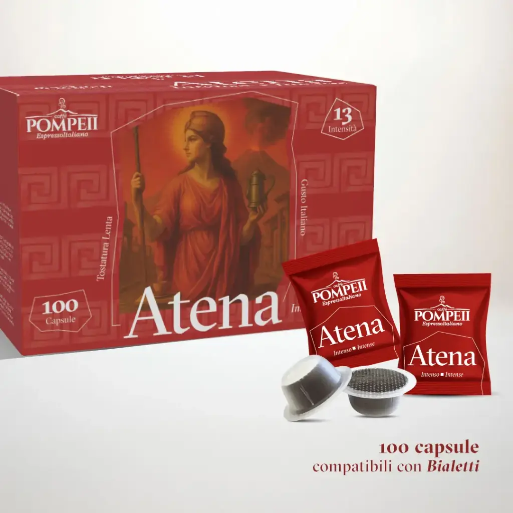 [CBIALL001] 100 CAPSULE BIALETTI ATENA ALLUMINIO